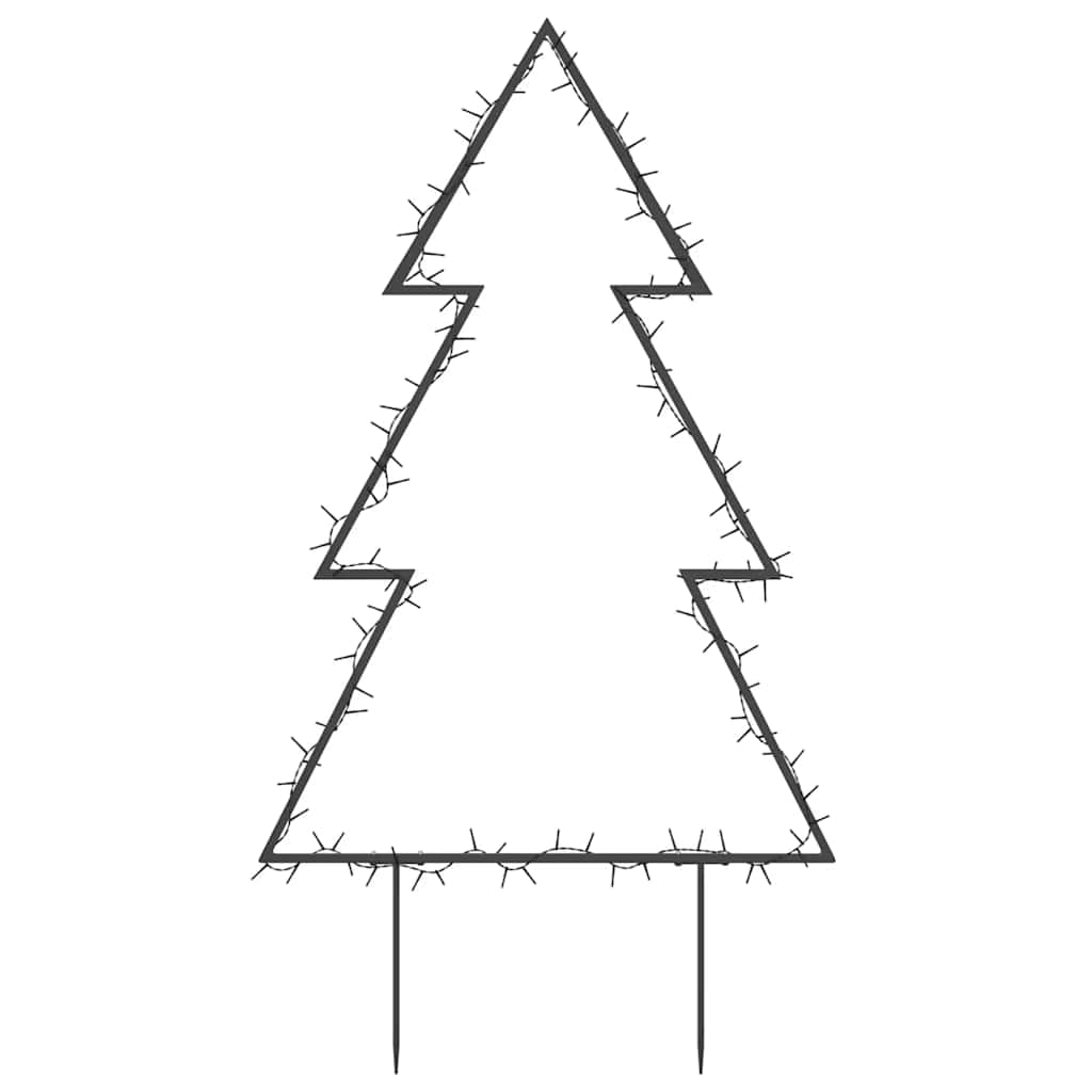 Christmas decoration with earth spike christmas tree figure 115 leds 90 cm - number 5.