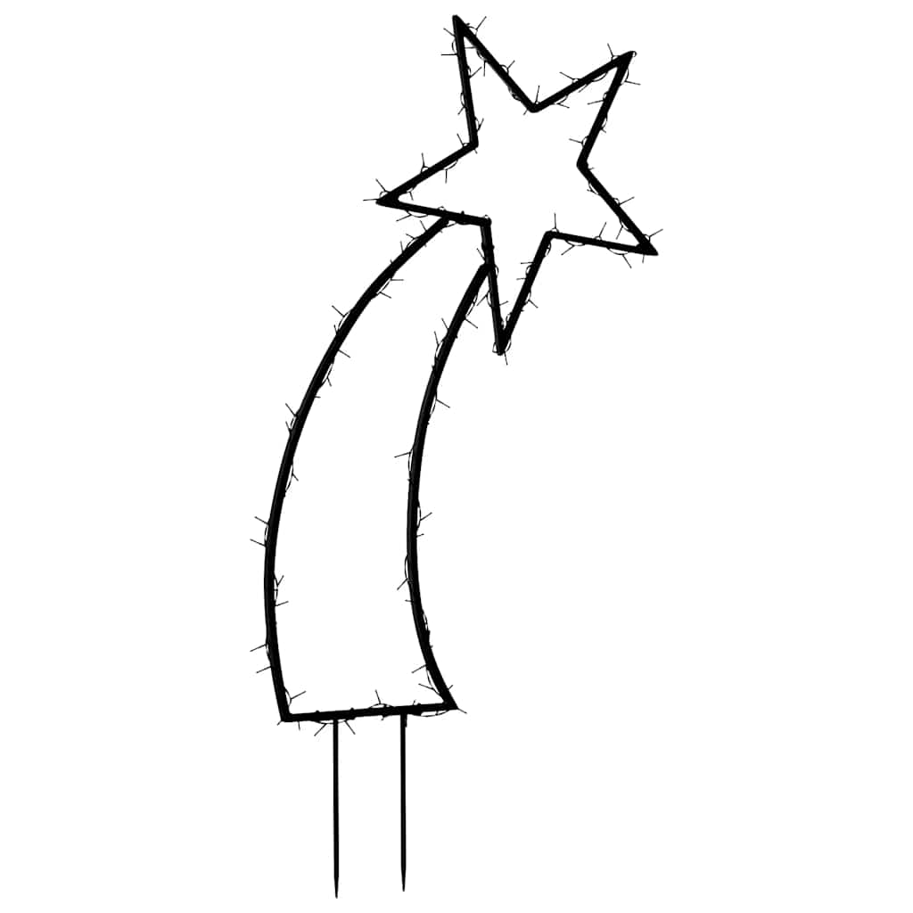 Shooting star with earth spear 115 leds 89 cm - number 7.