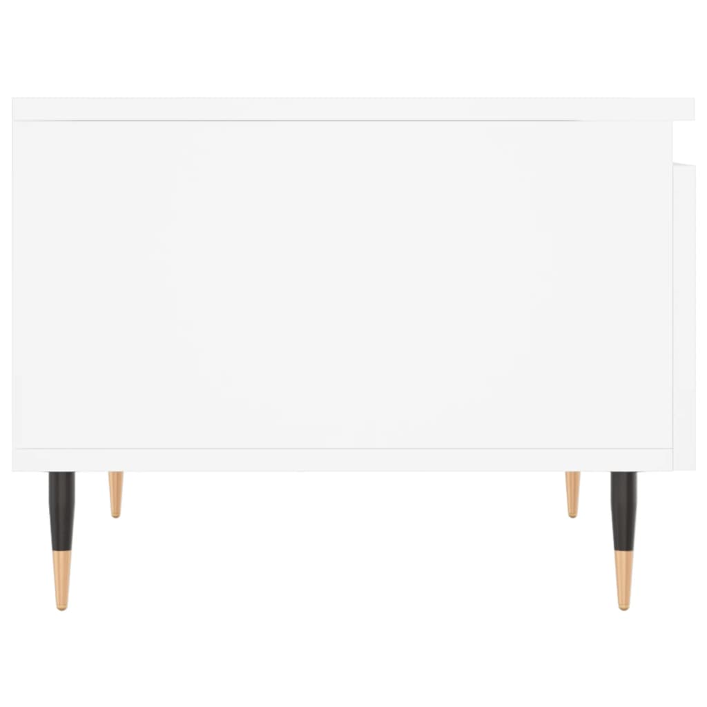 Stolik kawowy 50x46x35 cm drewno klejone - biały, 1 - number 7.