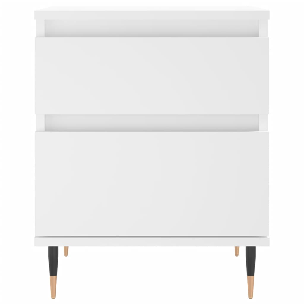 Noćni ormarić 40x35x50 cm konstruirano drvo - bijelo, 1 - number 5.