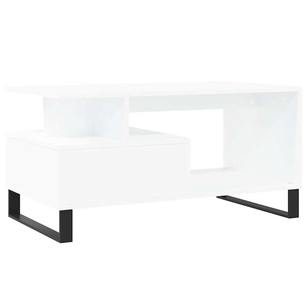 Table basse 90x49x45 cm contrecollé - blanc, 1 - number 8.