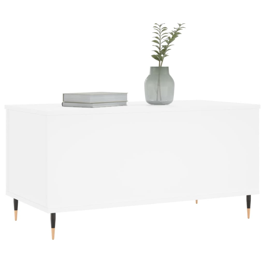 Table basse 90x44,5x45 cm contrecollé - blanc, 1 - number 3.