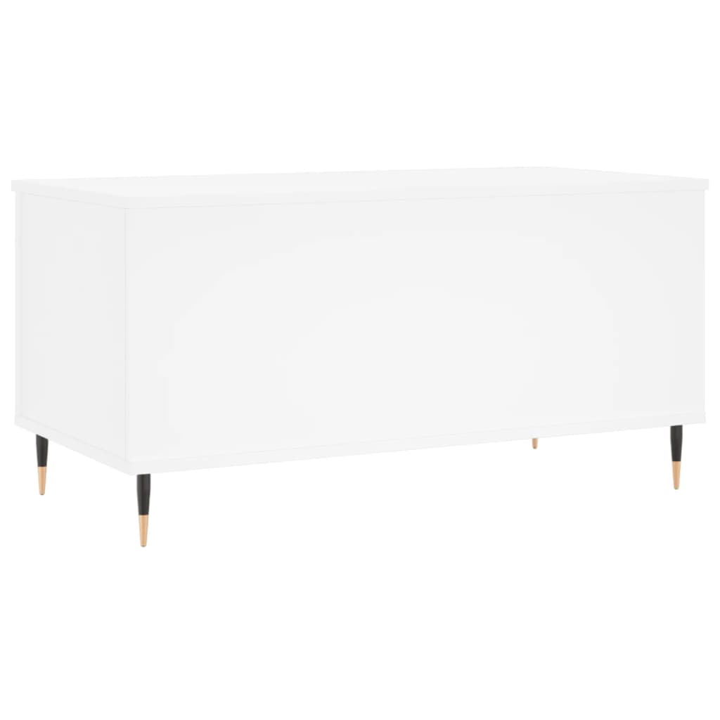 Table basse 90x44,5x45 cm contrecollé - blanc, 1 - number 5.