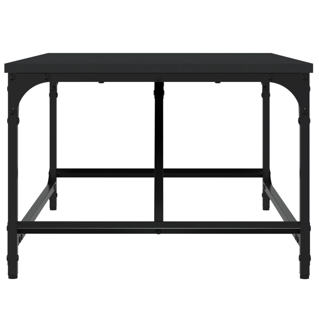 Tabela kawy 75x50x35 cm zbudowane drewno - czarne, 1, 75 cm - number 5.