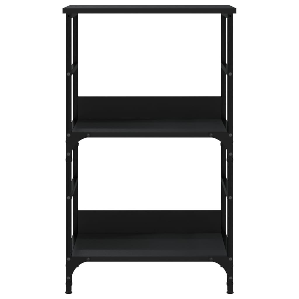 Bogreol 50x33x82 cm konstrueret træ - sort, 1, 82 cm - number 4.