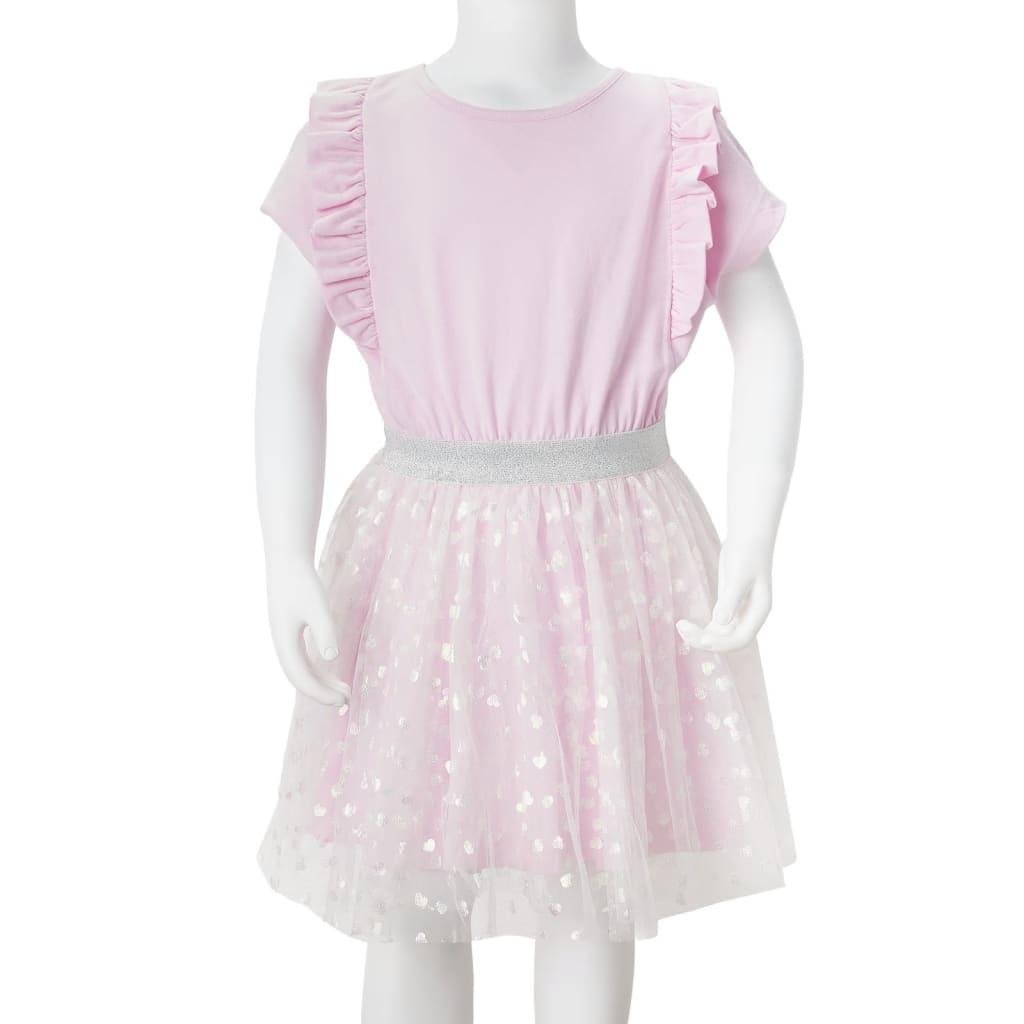 Robe pour enfant taille 92 à volants rose - 92 (1 5-2 ans) - number 9.