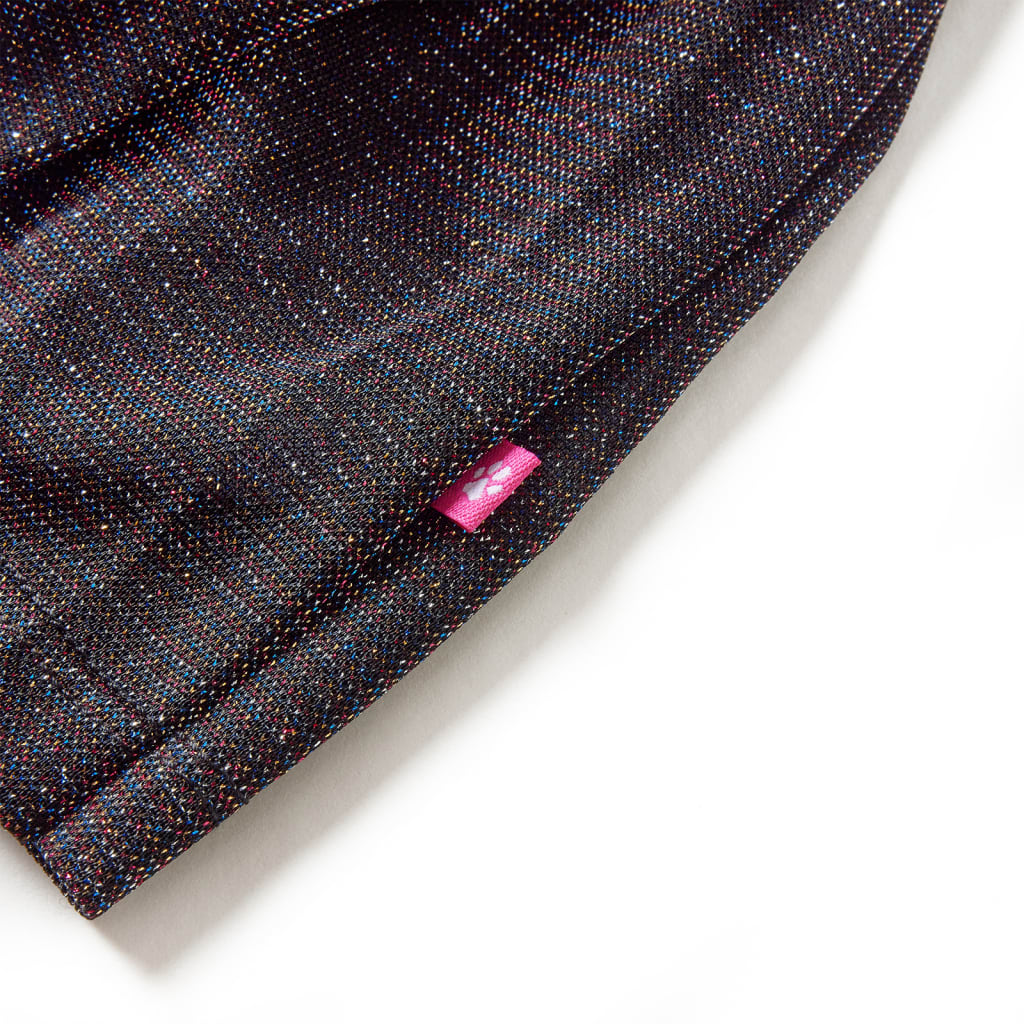 Jupe pour enfant taille 92 plissée à paillettes bleu marine - 92 (1 5-2 ans) - number 4.