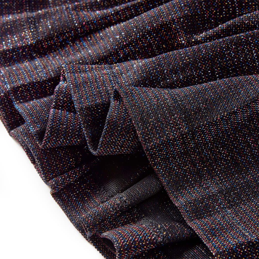 Jupe pour enfant taille 92 plissée à paillettes bleu marine - 92 (1 5-2 ans) - number 6.