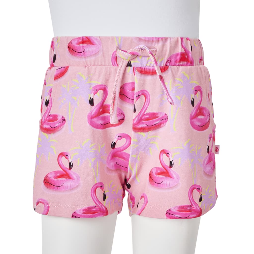 Short pour enfant taille 92 avec ficelles rose - 92 (1 5-2 ans) - number 9.