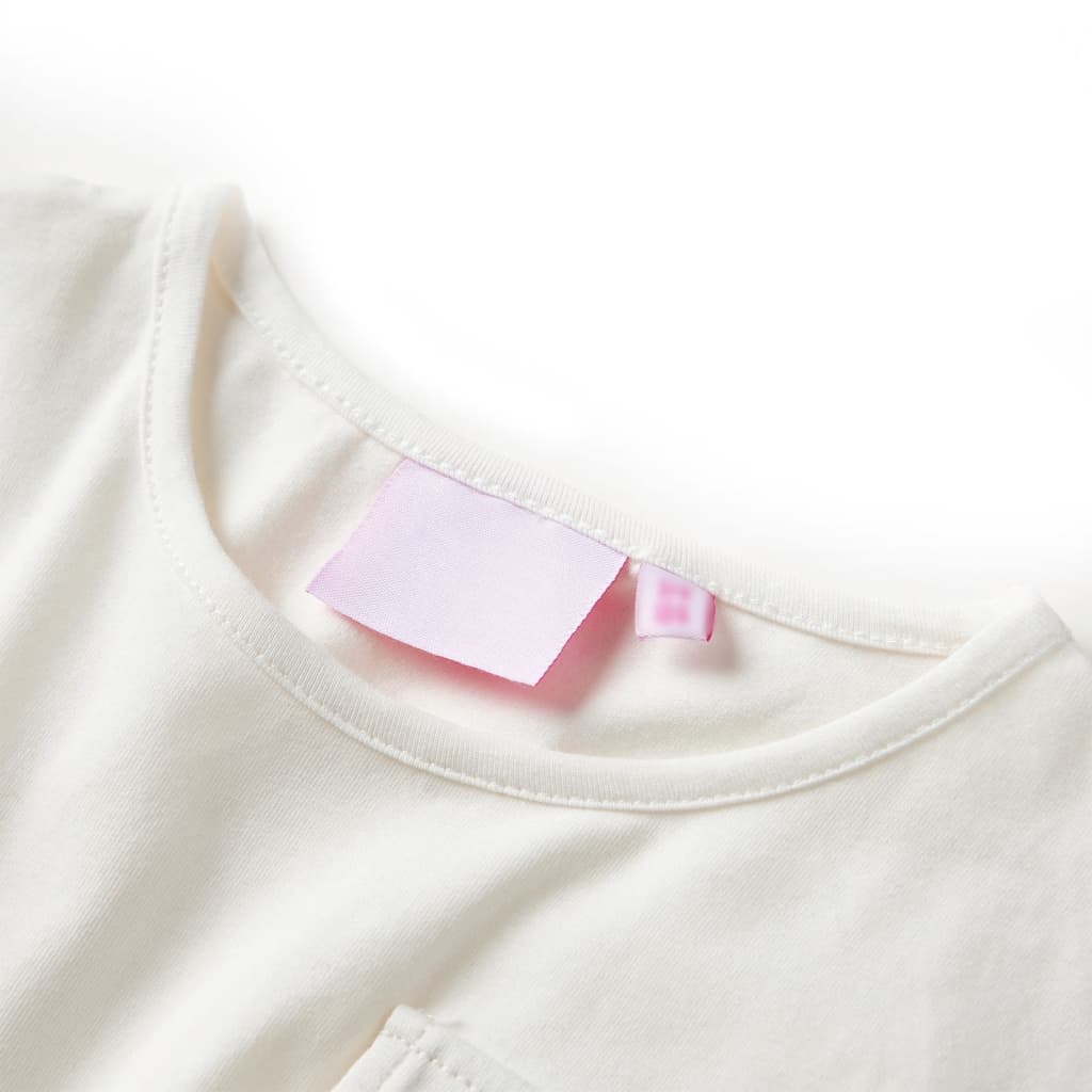 Robe manches courtes pour enfant taille 92 écru - 92 (1 5-2 ans) - number 3.