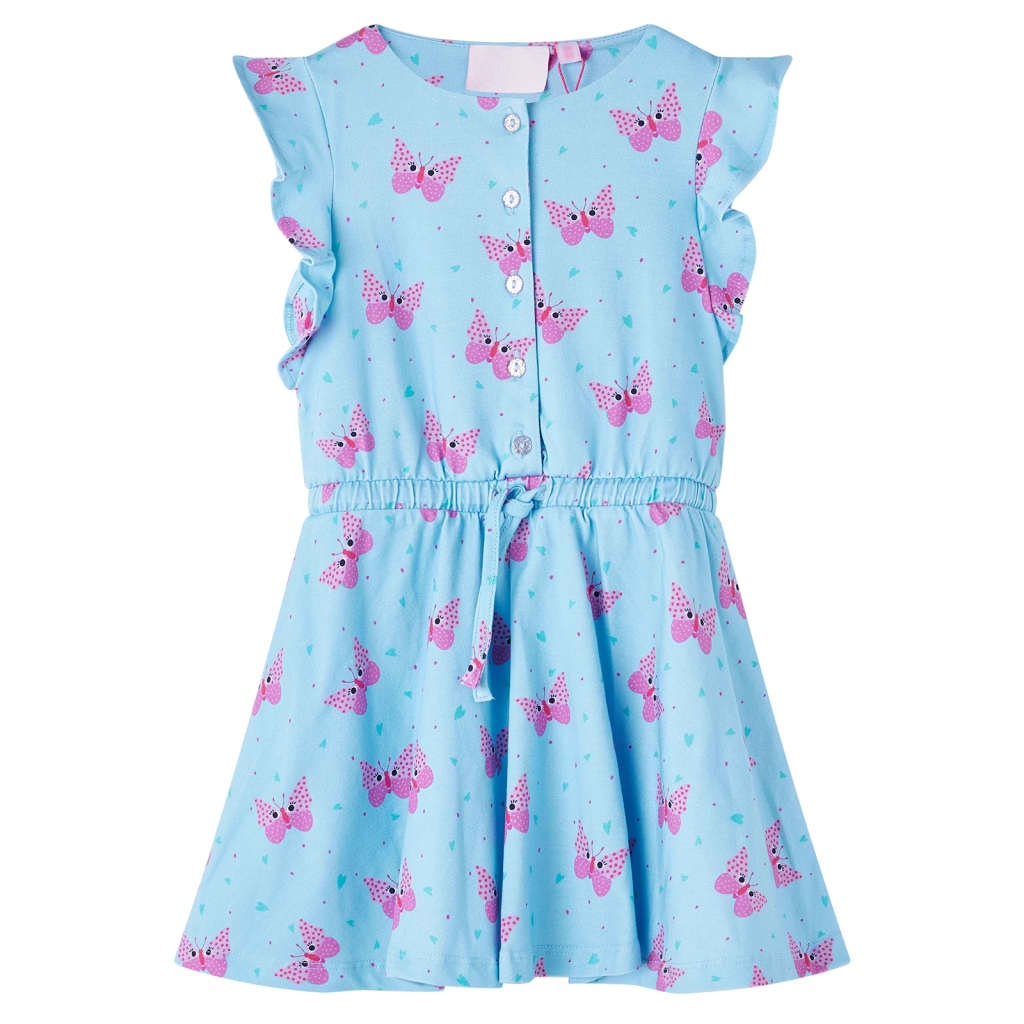 Robe pour enfant taille 92 avec boutons sans manches bleu - 92 (1 5-2 ans) - number 1.