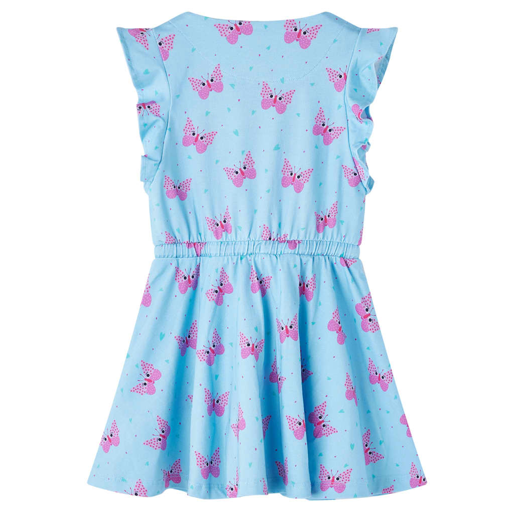 Robe pour enfant taille 92 avec boutons sans manches bleu - 92 (1 5-2 ans) - number 2.