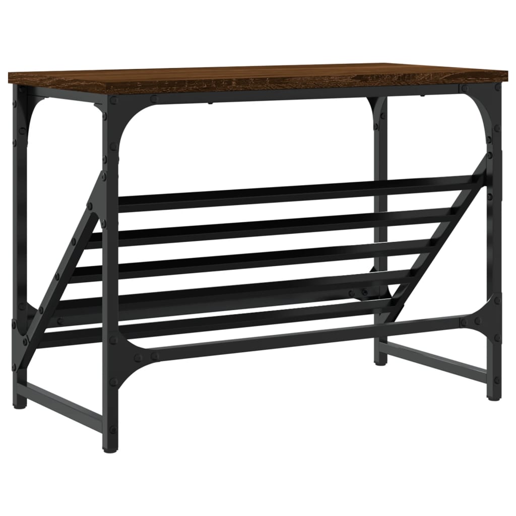 Skoreol 60x30x45 cm konstrueret træ brun egetræsfarve - brun eg, 1, 45 cm, 60 cm - number 6.