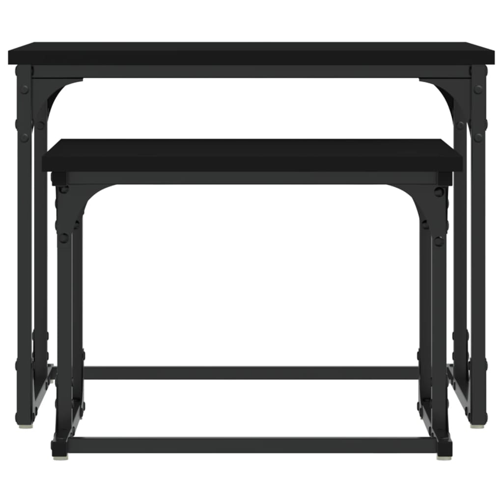 Indskudsborde stk. konstrueret træ - sort, 1 - number 5.