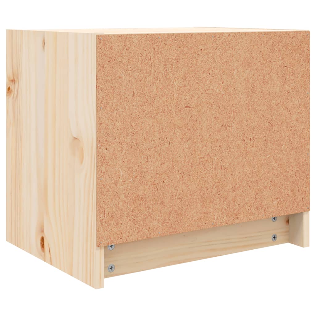 Sengeborde stk. 40x31x35,5 cm massivt fyrretræ - naturfarvet, 2 - number 9.