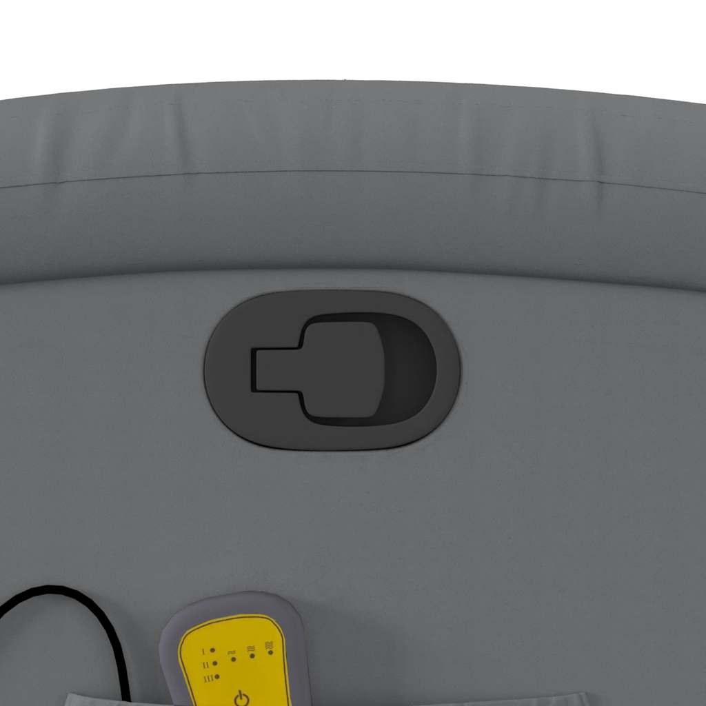 Fotel masujący skóra ekologiczna - szary, 1, funkcja ręcznego odchylania, tak - number 11.