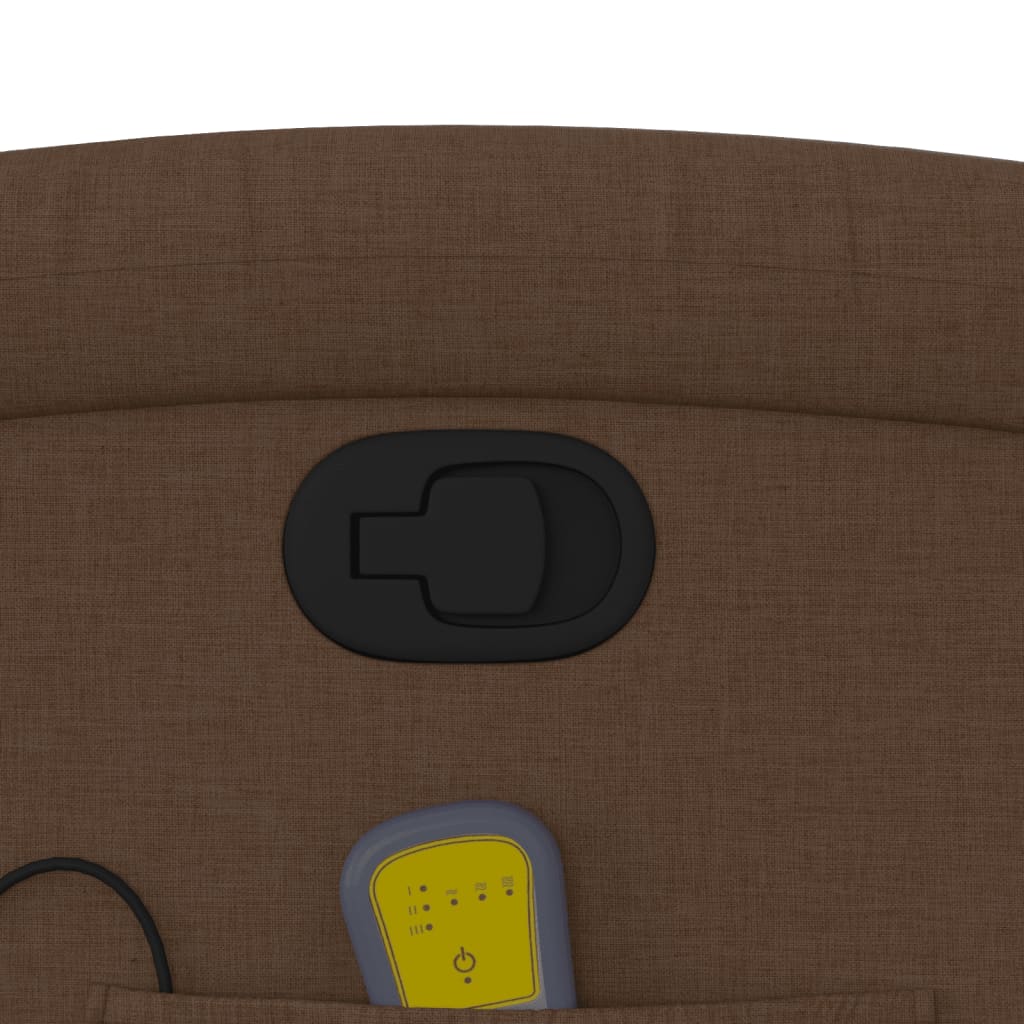 Massagestol stof - brun, 1, manuel tilbagelæningsfunktion, ja - number 10.