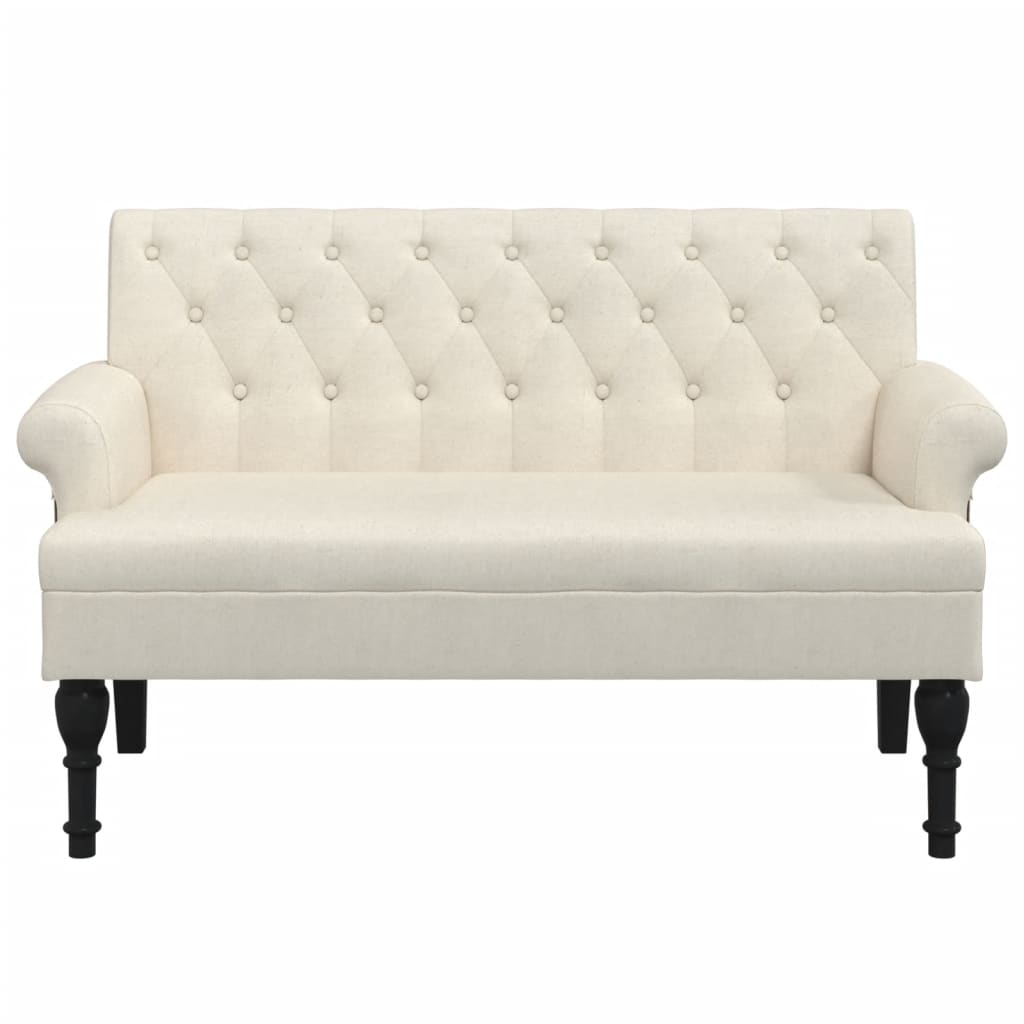 Klupa s naslonom 120x62x75,5 cm lan - number 3.