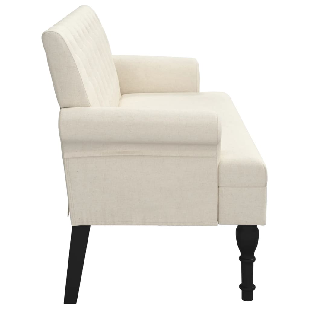 Klupa s naslonom 120x62x75,5 cm lan - number 4.