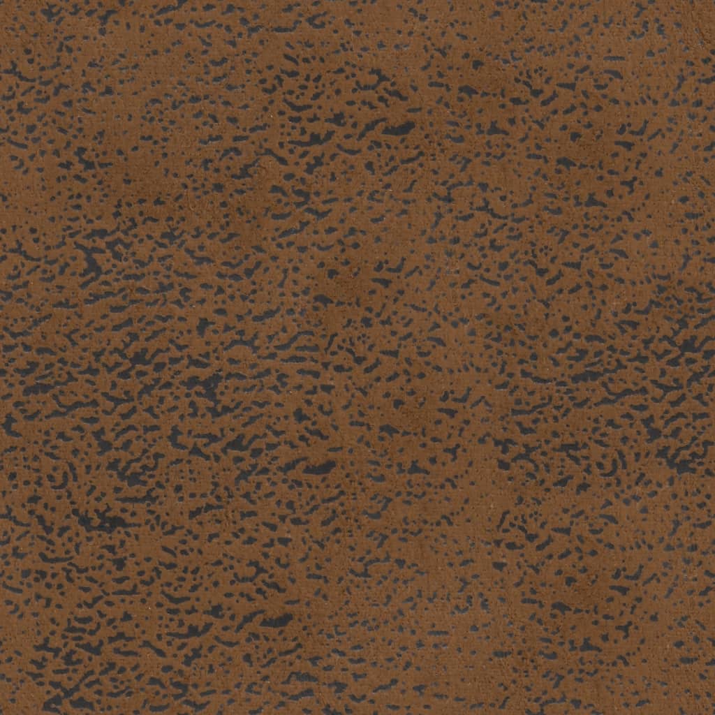 Klupa s naslonom 120,5x65x75 cm imitacija brušene kože smeđa - number 7.