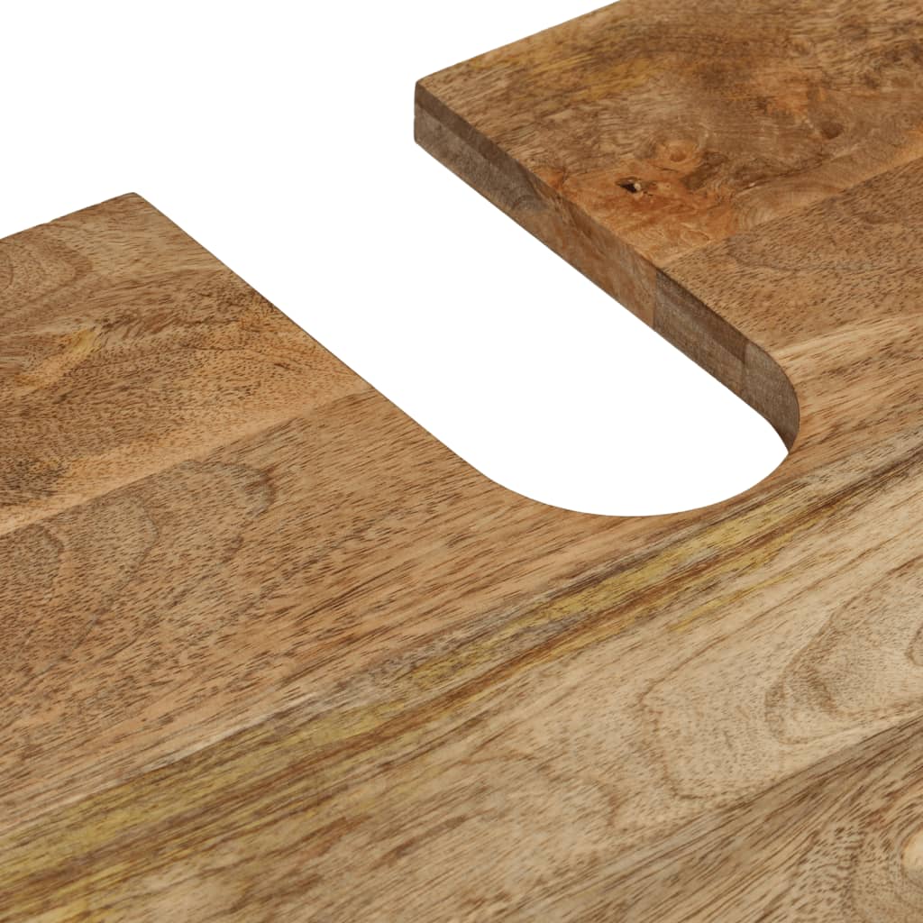 Zestaw mebli łazienkowych 3 elementy lite drewno mango - number 12.