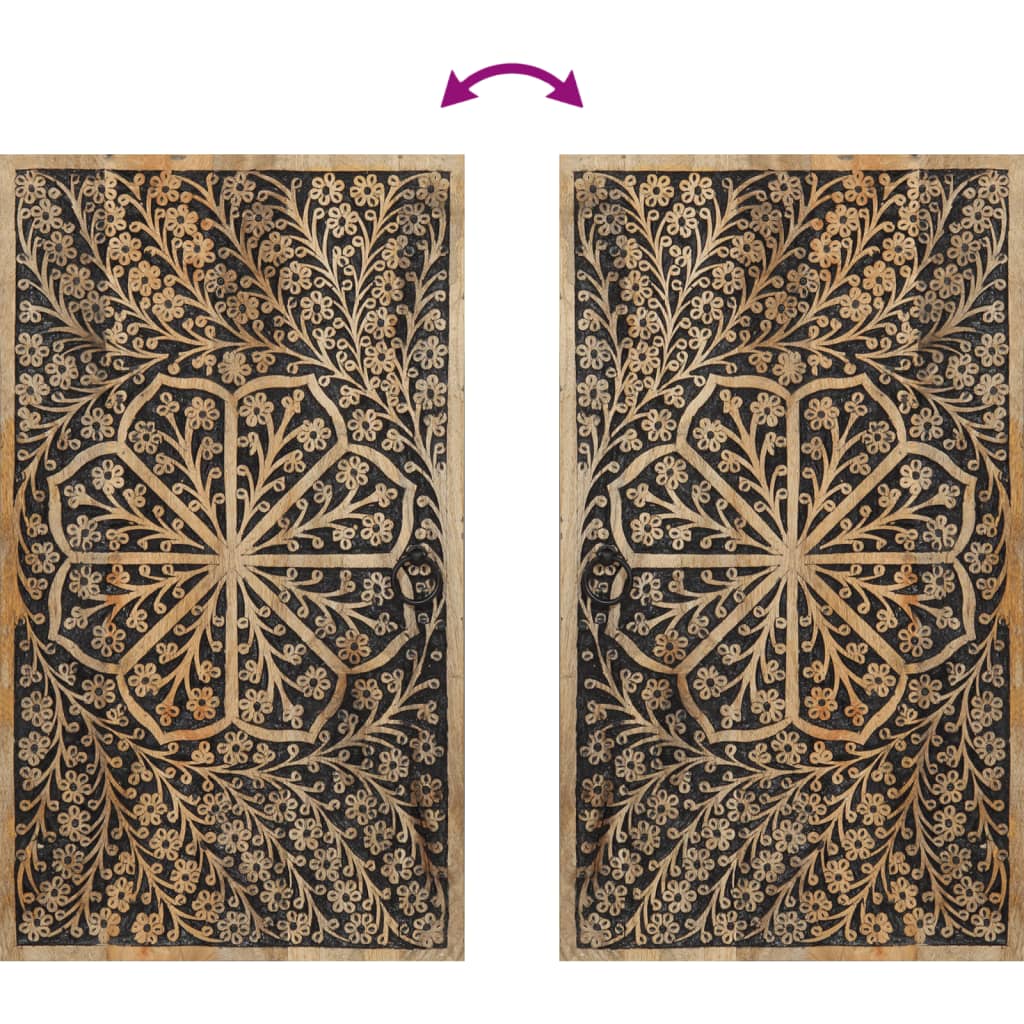 Zestaw mebli łazienkowych 3 elementy lite drewno mango - number 8.