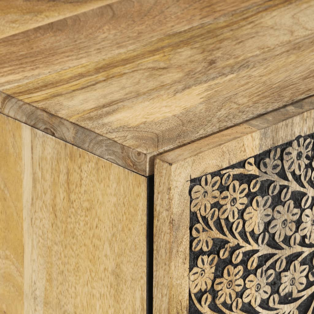 Zestaw mebli łazienkowych 3 elementy lite drewno mango - number 10.