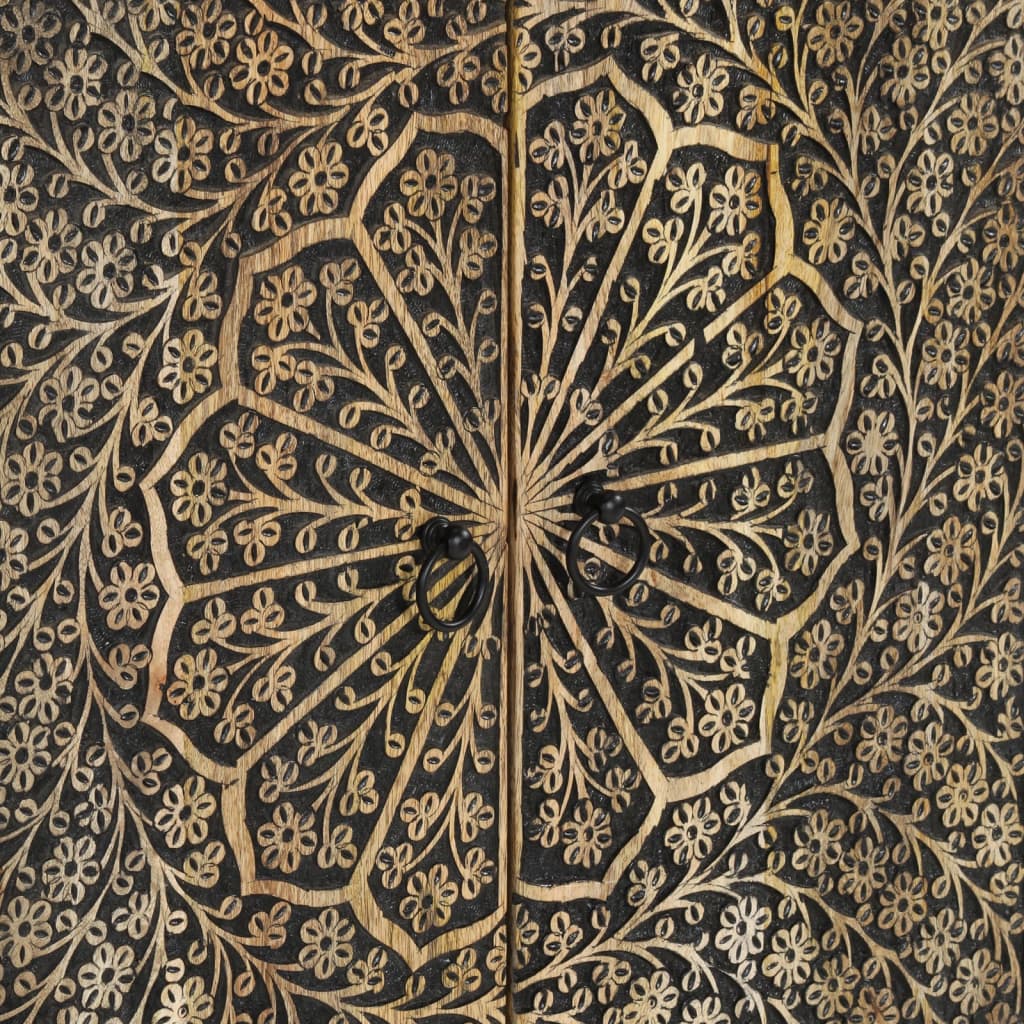 Skabe 3 stk. 60x33x75 cm massivt mangotræ - ooo 1 - number 12.