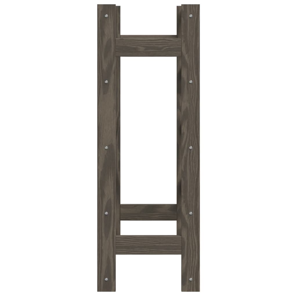 Vinreol til flasker massivt fyrretræ - grå, 1, 20, x - number 4.