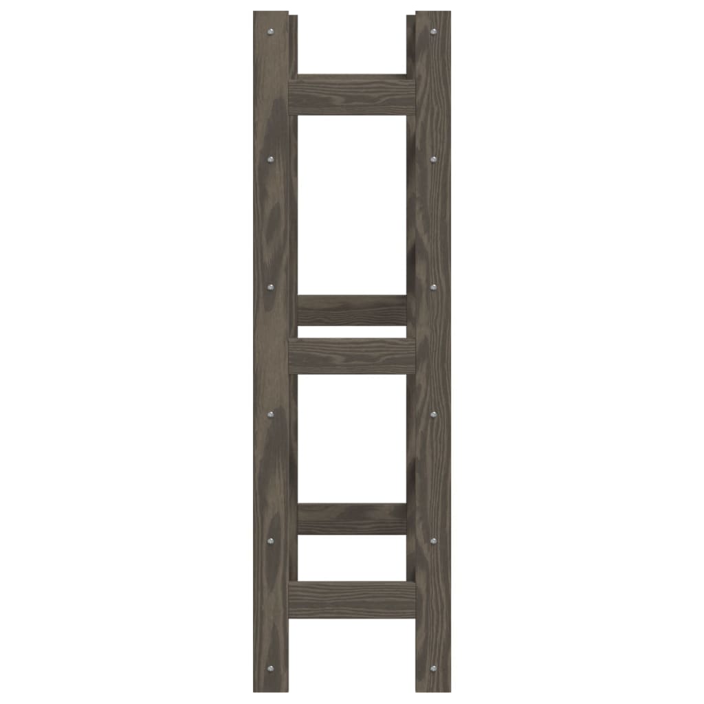 Vinreol til flasker massivt fyrretræ - grå, 1, 30, x - number 4.