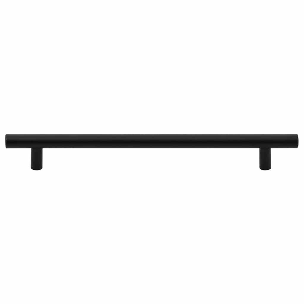 Ručka za ormarić kom. nehrđajući čelik - crni, 192 mm, 5 - number 5.