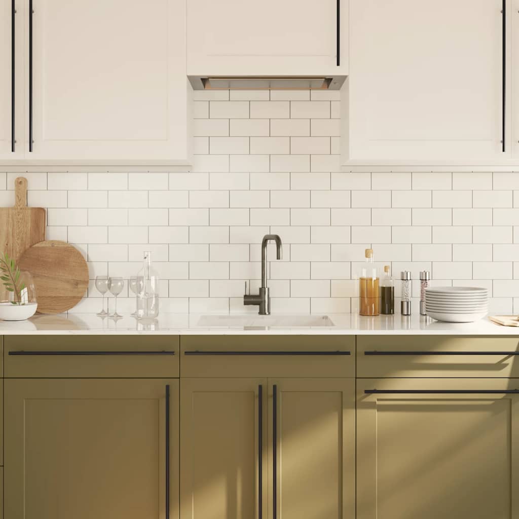 Ručka za ormarić kom. nehrđajući čelik - crni, 480 mm, 5 - number 4.