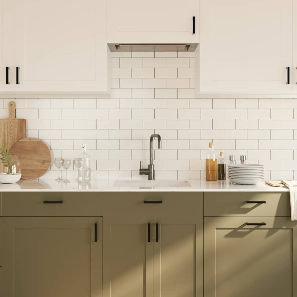 Skabshåndtag stk. rustfrit stål - sort, 96 mm, 10 - number 4.