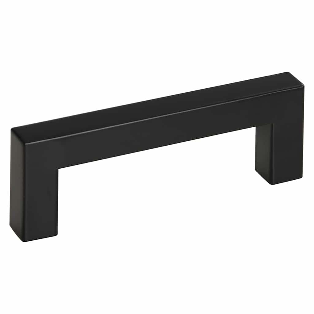 Skabshåndtag stk. rustfrit stål - sort, 96 mm, 10 - number 6.