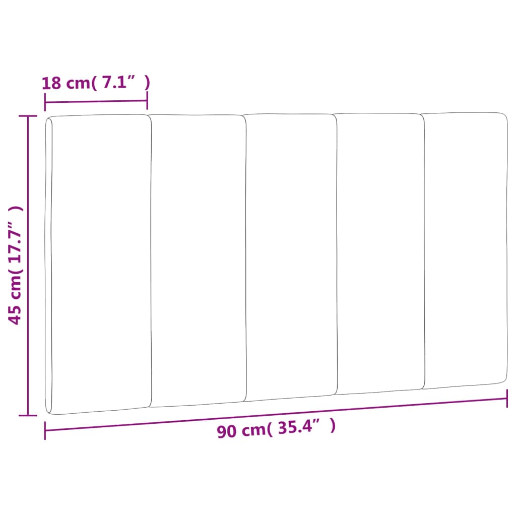 Gavlpude velour - sort, 90 cm, 1 - number 10.