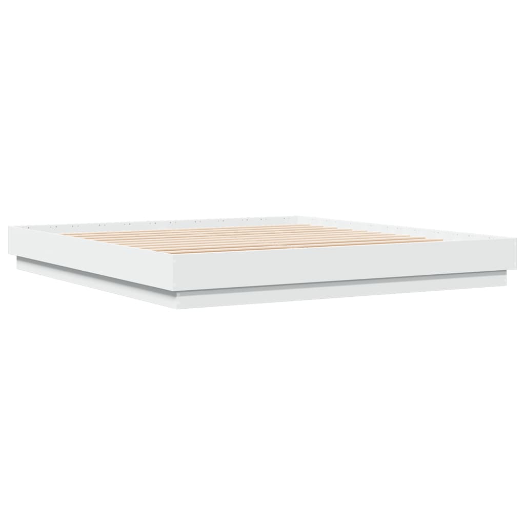 Sengeramme med led-lys - hvid, 180 x 200 cm - number 3.