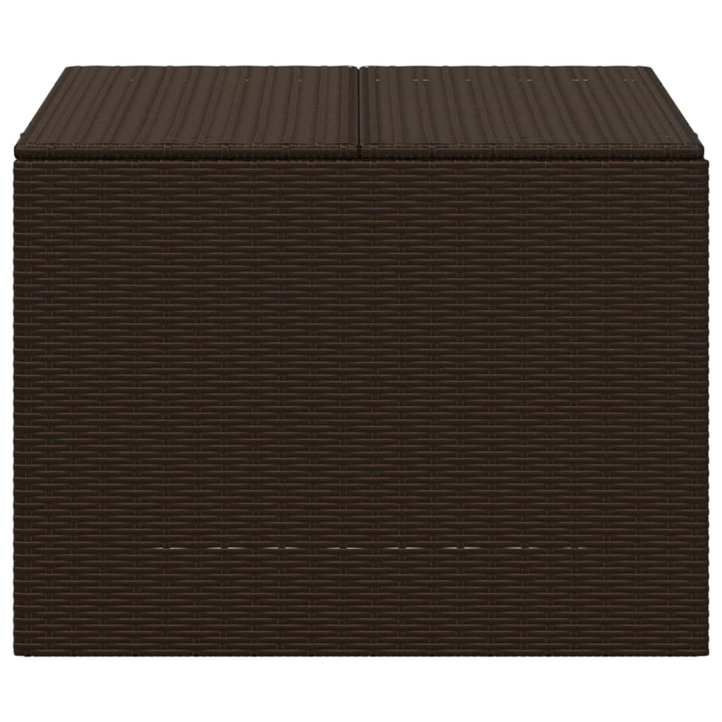 Pudełko do przechowywania ogrodu 291 l polyrattan - brown, 80 x 75 x 59 cm - number 4.