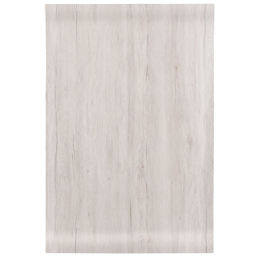 Pellicola autoadesiva per mobili in pvc effetto legno - grigio, 90 x 500 cm - number 2.