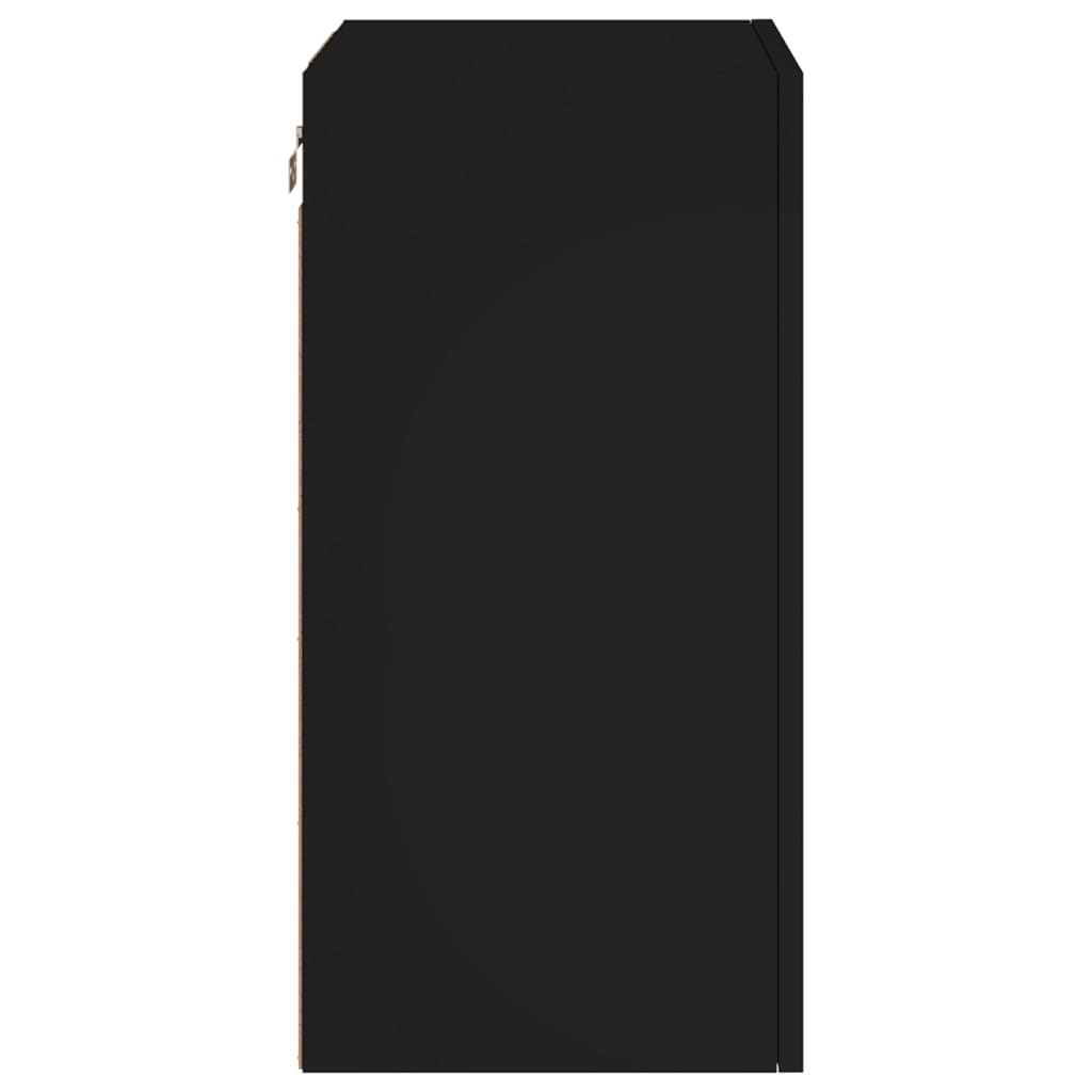 Nástěnný tv stolek 40,5 x 30 x 60 cm dřevěné dřevo - černá, 40,5 x 30 x 60 cm, 1 - number 8.