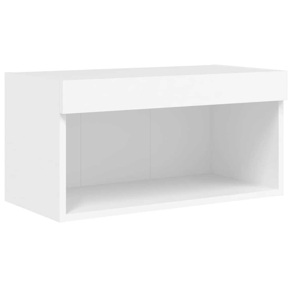 Stolik rtv z oświetleniem led 60x30x30 cm - biały, 1, ooo 1, 60 cm - number 7.