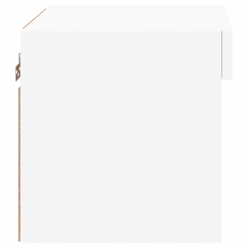 Nattbord med led-lys veggmontert - hvit, 1000 x 1,40 cm - number 8.