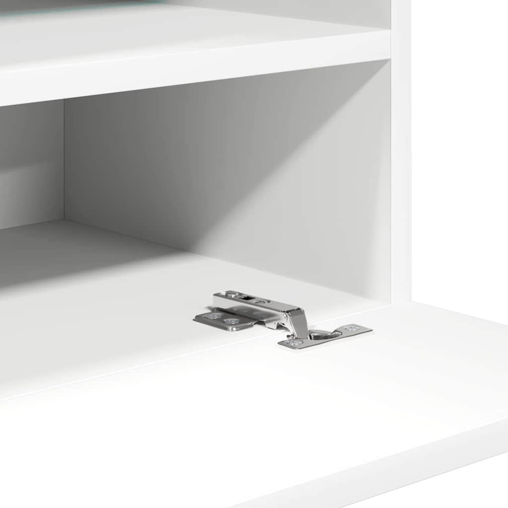 Væghængte tv-borde stk. med led-lys 40x30x60,5 cm - hvid, 2, 40 cm - number 11.