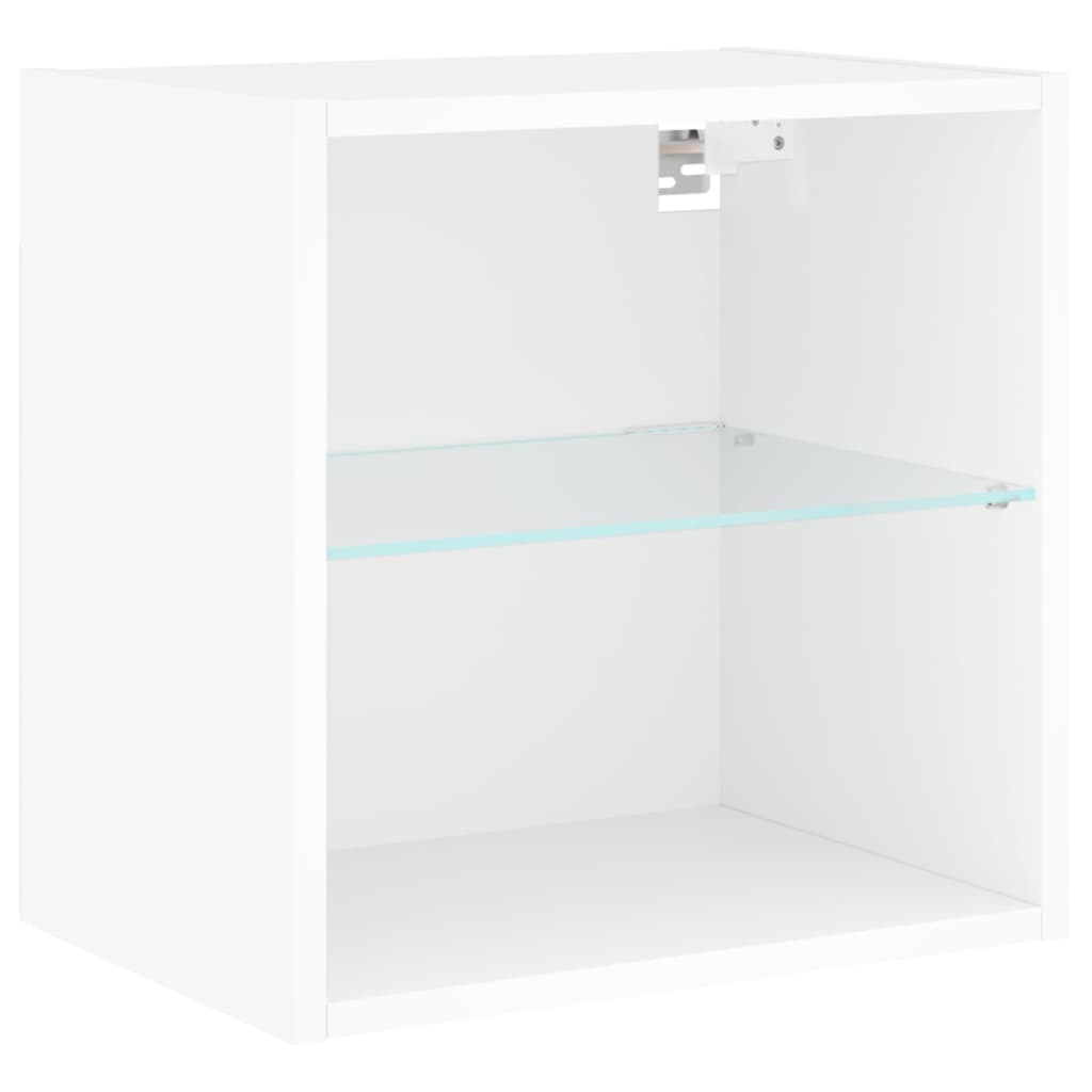 Sengebord pc -er. med led -lysvegg hengt - hvit, 2, 40 cm - number 8.