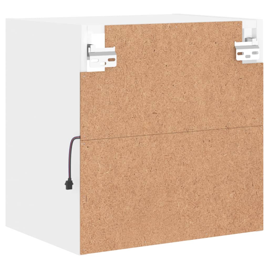 Sengebord pc -er. med led -lysvegg hengt - hvit, 2, 40 cm - number 11.