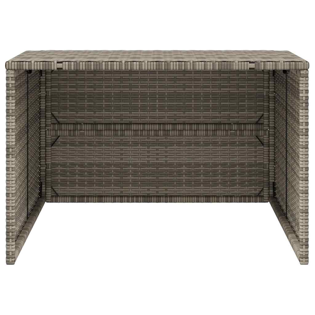 Garage for robotic lawnmower 86x90x52/57 cm polyrattan - gray, 1 - number 6.