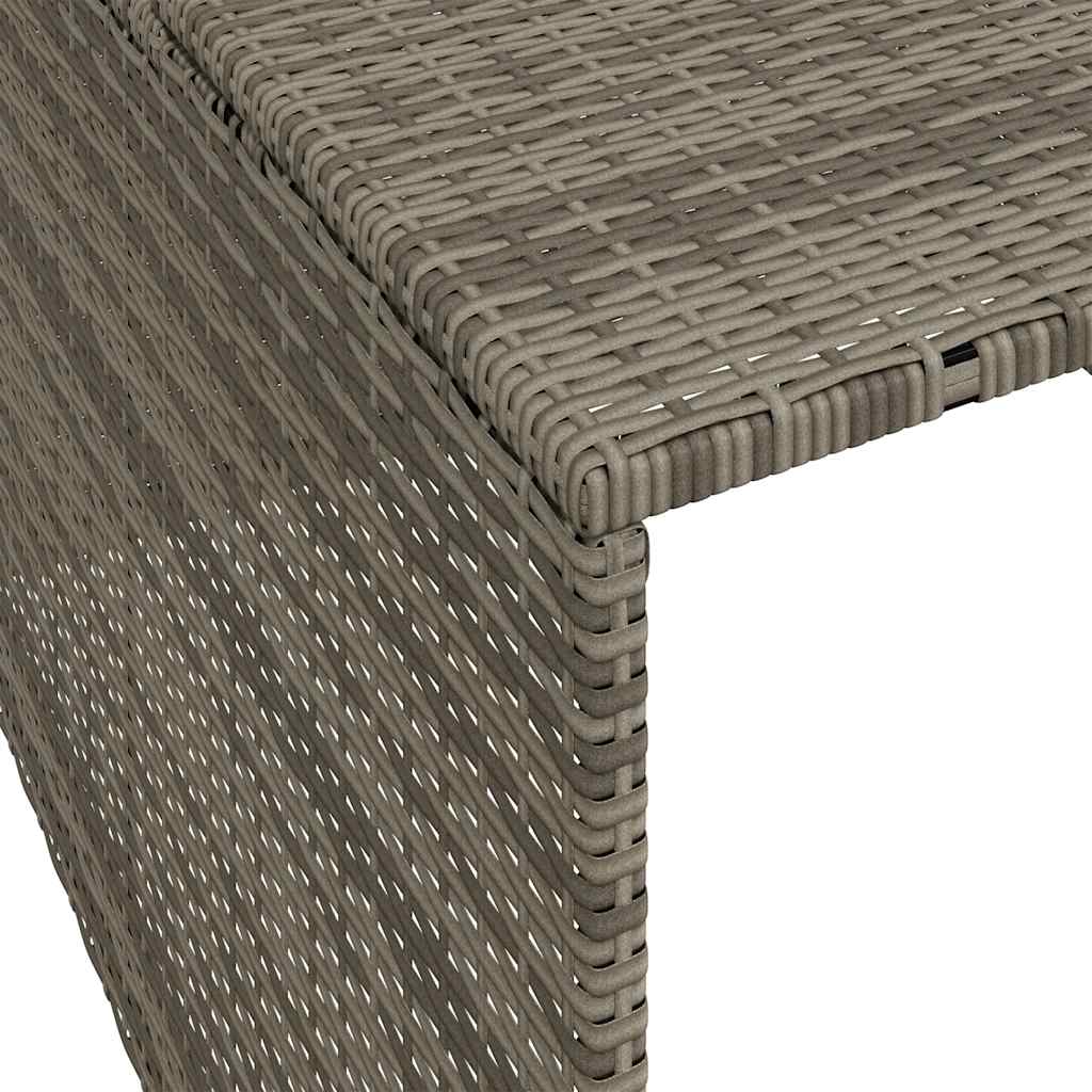 Garage for robotic lawnmower 86x90x52/57 cm polyrattan - gray, 1 - number 9.