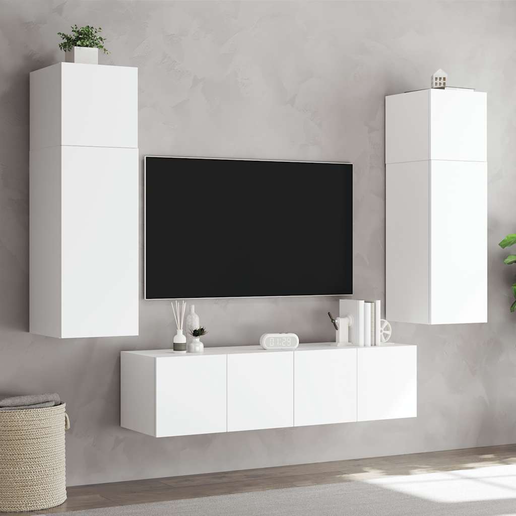 Nástěnný tv stolek s led světlem 60x35x41 - kouřový dub, 60 x 35 x 31 cm, 1 - number 6.