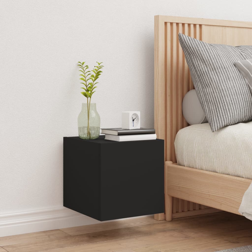 Veggmontert tv-stativ med led-lys 30,5x35x30 - sort, 1, 30 cm, 30,5 cm - number 5.