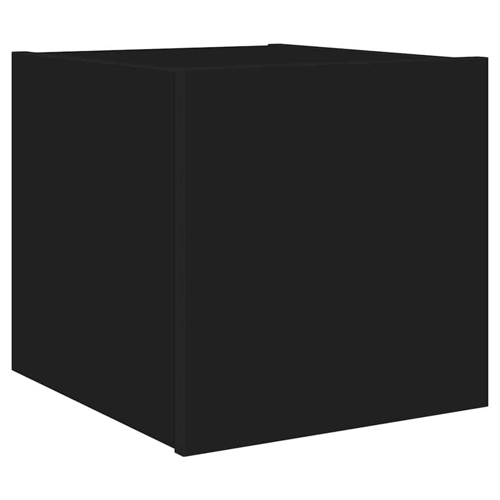 Væghængte tv-borde stk. med led-lys 30,5x35x30 cm - sort, 30.5 x 35 x 30 cm, 2 - number 8.