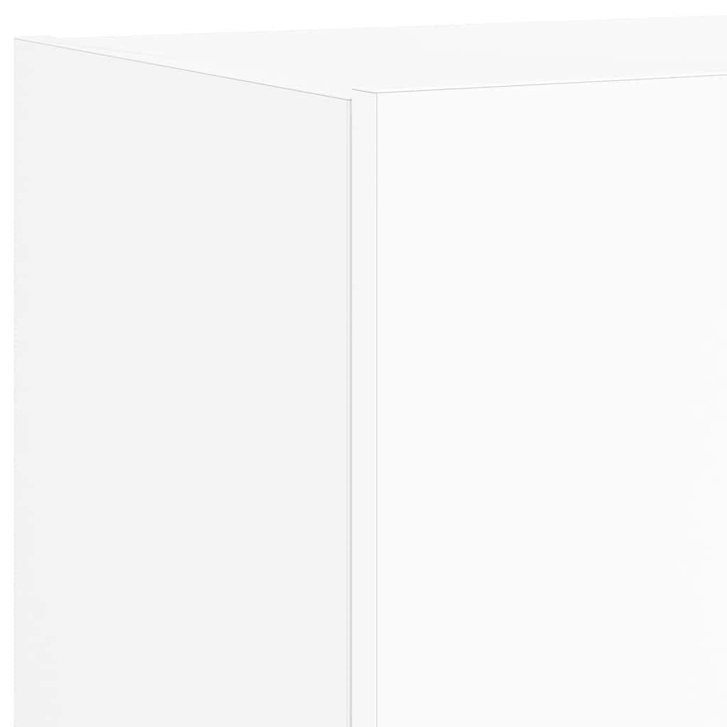 Vegghengte tv-stativ stk. med led-lys 80x35x31 cm - hvit, 2, 31 cm, 80 cm - number 11.